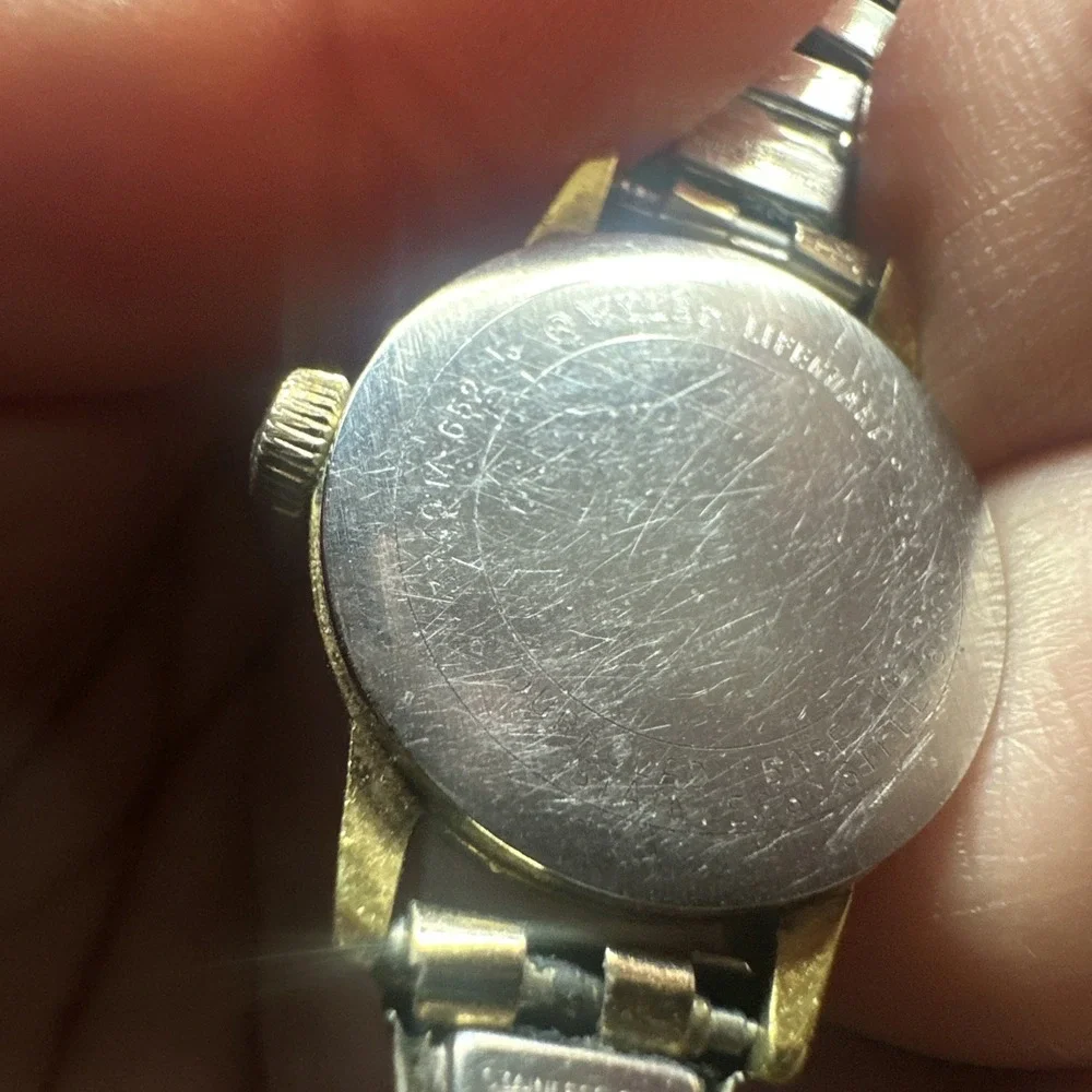 Works Vtg Wyler Incaflex Watch Women 21mm Gold Swiss Stretch Band Manual Wind 7